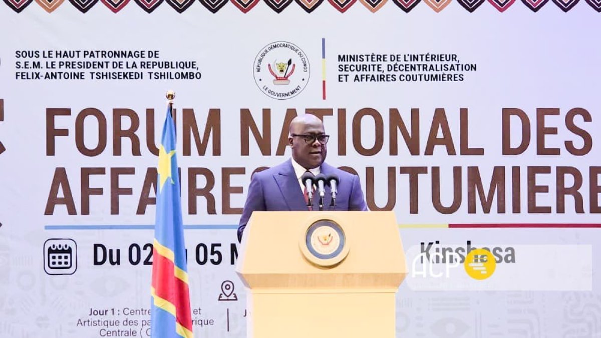 Politique — Tshisekedi affirme la pérennité des droits coutumiers face aux menaces